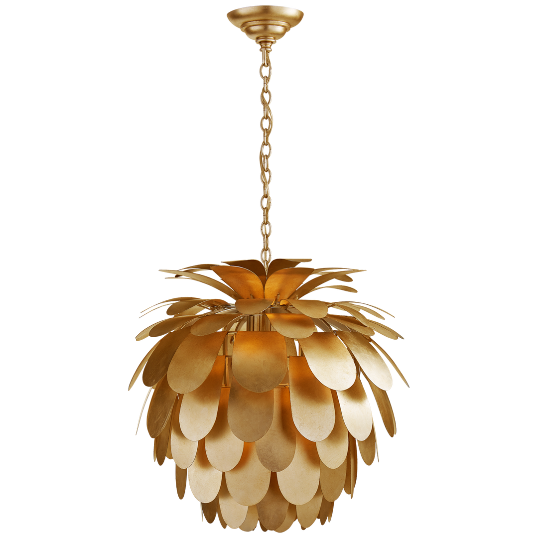 Cataleya Chandelier-Visual Comfort-VISUAL-CHC 5165G-ChandeliersMedium-Gild-6-France and Son