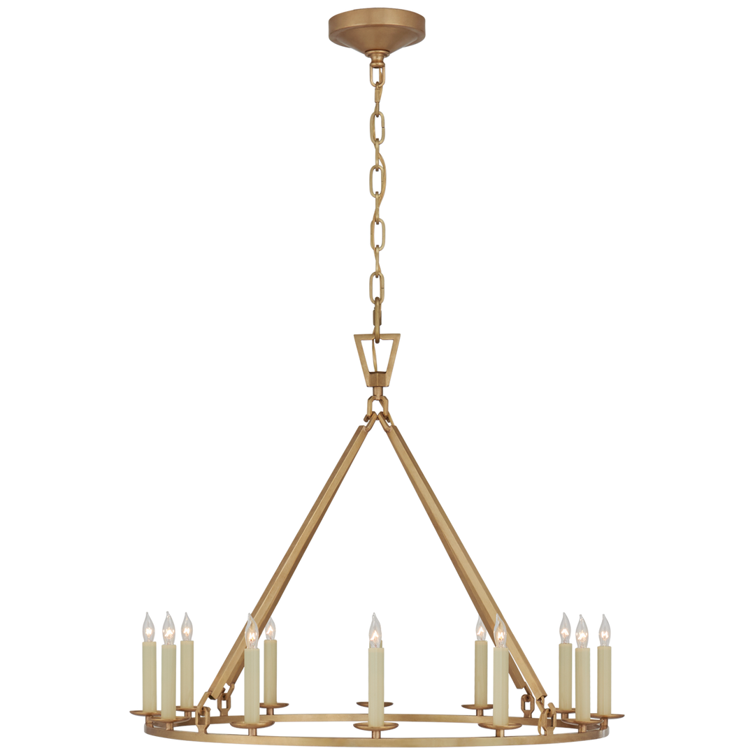 Daylin Ring Chandelier-Visual Comfort-VISUAL-CHC 5172AB-ChandeliersMedium-Single Ring-Antique-Burnished Brass-1-France and Son