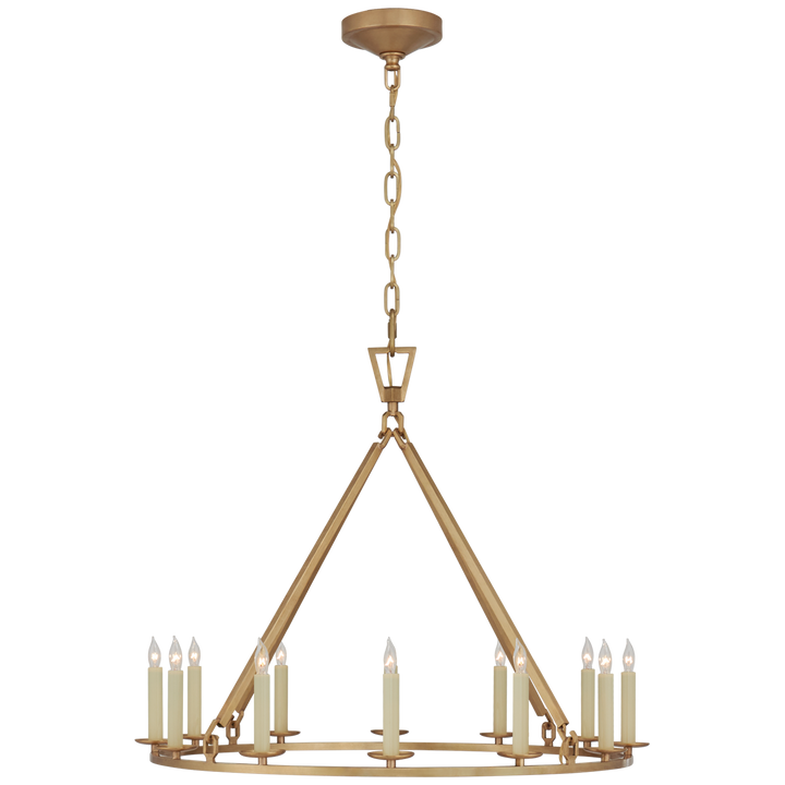 Daylin Ring Chandelier-Visual Comfort-VISUAL-CHC 5172AB-ChandeliersMedium-Single Ring-Antique-Burnished Brass-1-France and Son