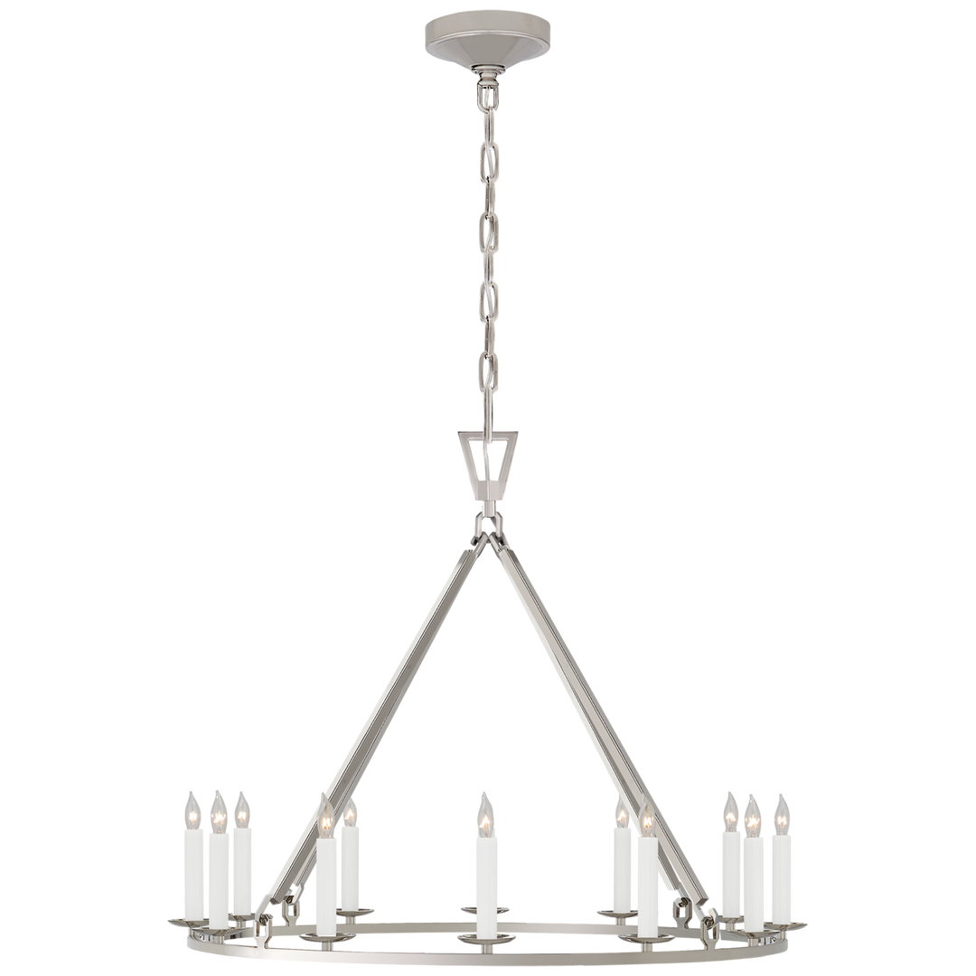 Daylin Ring Chandelier-Visual Comfort-VISUAL-CHC 5172PN-ChandeliersMedium-Single Ring-Polished Nickel-5-France and Son