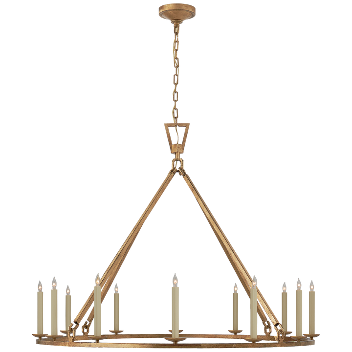 Daylin Ring Chandelier-Visual Comfort-VISUAL-CHC 5173GI-ChandeliersXL-Single Ring-Gilded Iron-18-France and Son