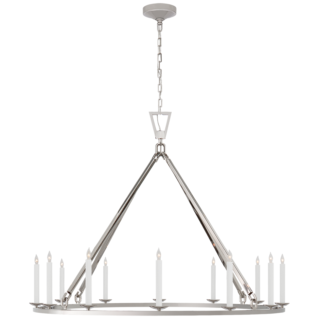 Daylin Ring Chandelier-Visual Comfort-VISUAL-CHC 5173PN-ChandeliersXL-Single Ring-Polished Nickel-19-France and Son