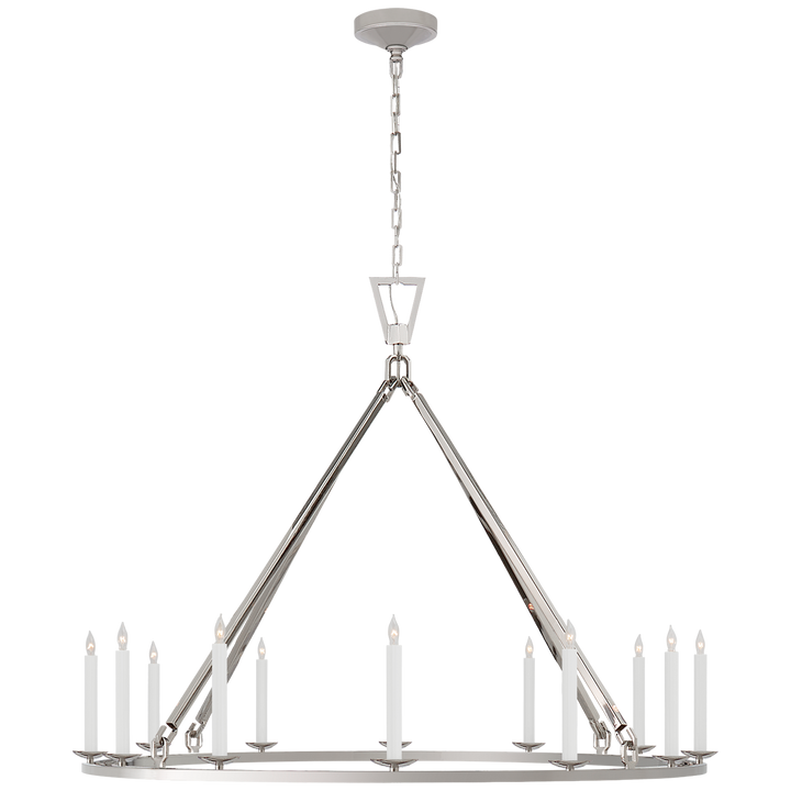 Daylin Ring Chandelier-Visual Comfort-VISUAL-CHC 5173PN-ChandeliersXL-Single Ring-Polished Nickel-19-France and Son