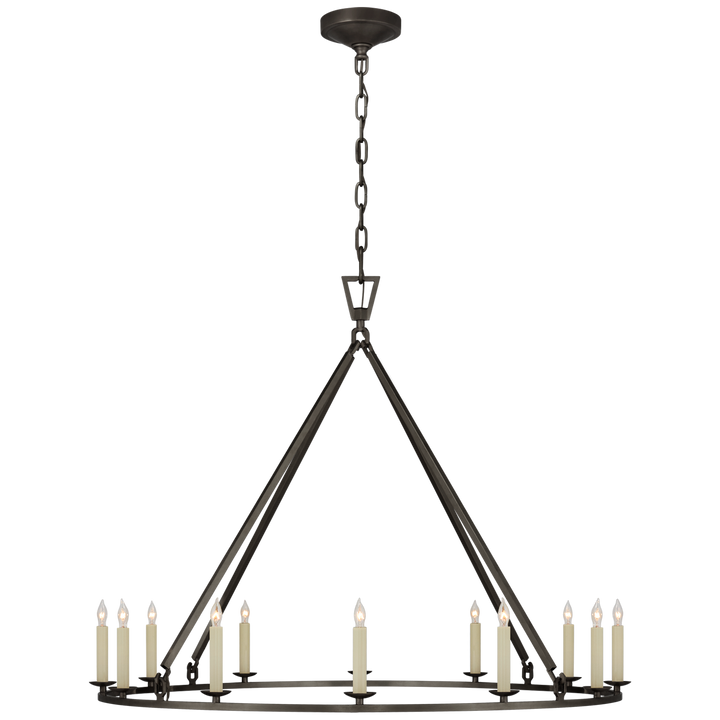 Daylin Ring Chandelier-Visual Comfort-VISUAL-CHC 5174AI-ChandeliersLarge-Single Ring-Aged Iron-10-France and Son