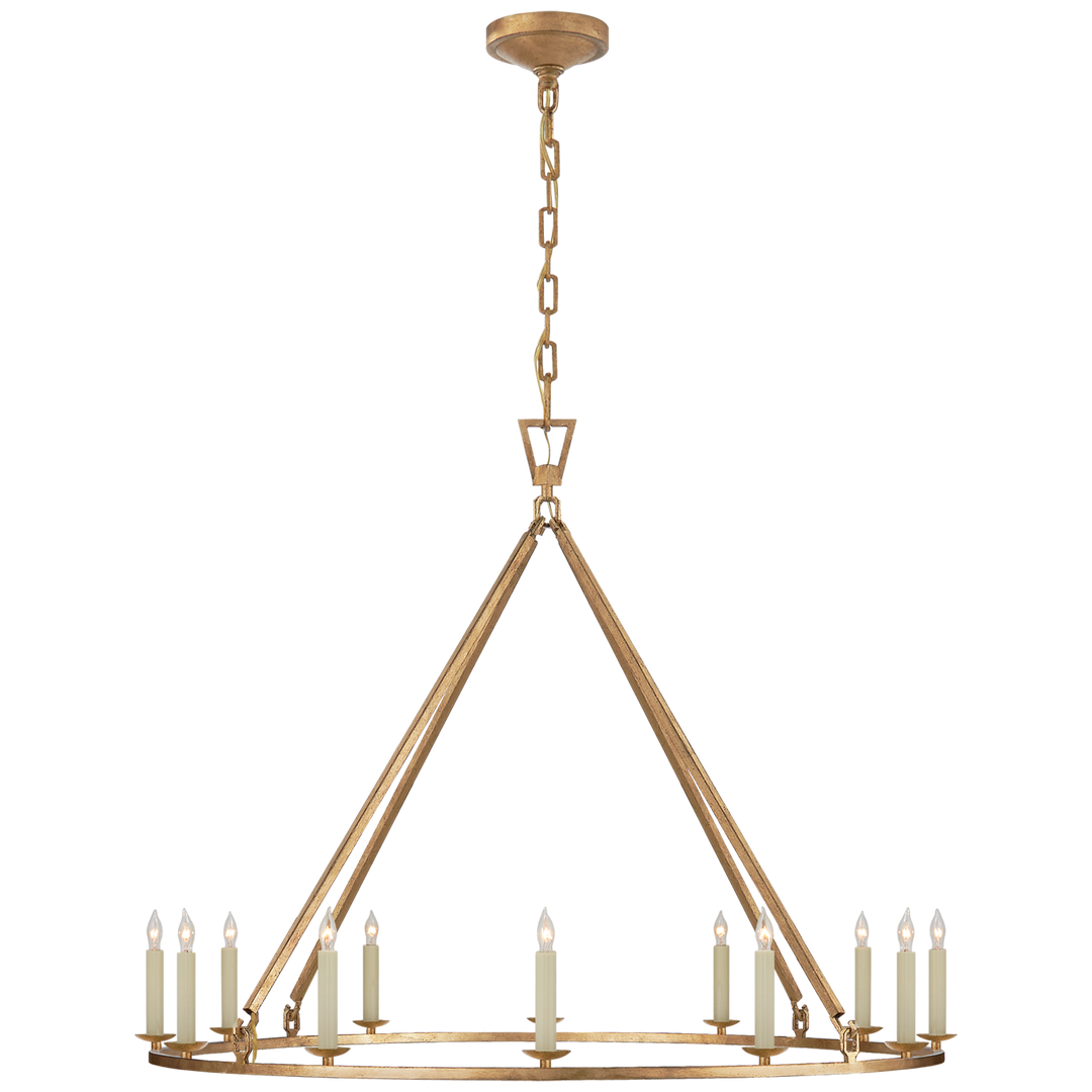 Daylin Ring Chandelier-Visual Comfort-VISUAL-CHC 5174GI-ChandeliersLarge-Single Ring-Gilded Iron-11-France and Son