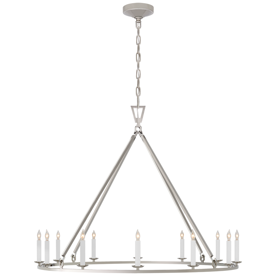 Daylin Ring Chandelier-Visual Comfort-VISUAL-CHC 5174PN-ChandeliersLarge-Single Ring-Polished Nickel-12-France and Son