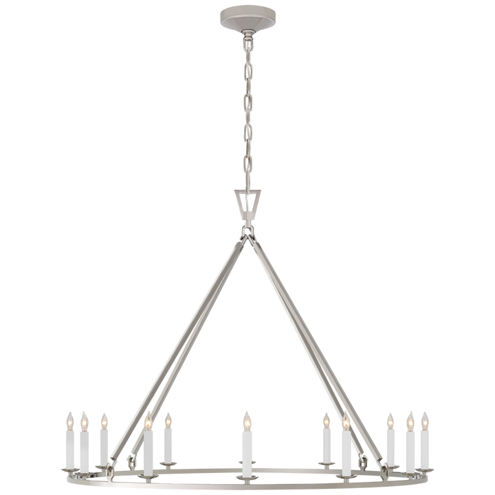 Daylin Ring Chandelier-Visual Comfort-VISUAL-CHC 5174PN-ChandeliersLarge-Single Ring-Polished Nickel-12-France and Son