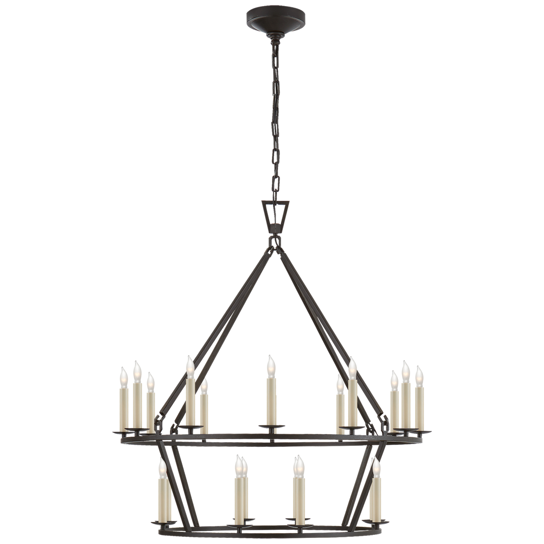 Daylin Ring Chandelier-Visual Comfort-VISUAL-CHC 5178AI-ChandeliersMedium-Two-Tier-Aged Iron-6-France and Son