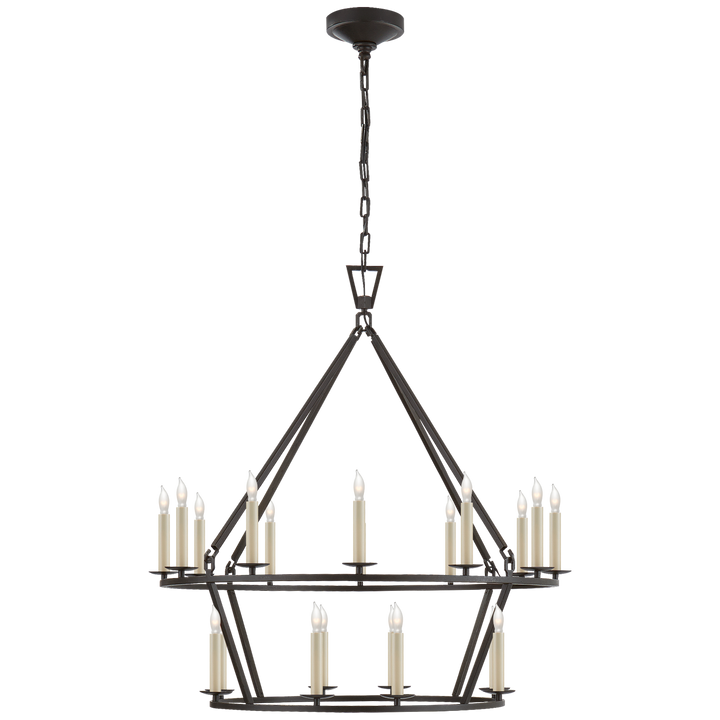 Daylin Ring Chandelier-Visual Comfort-VISUAL-CHC 5178AI-ChandeliersMedium-Two-Tier-Aged Iron-6-France and Son