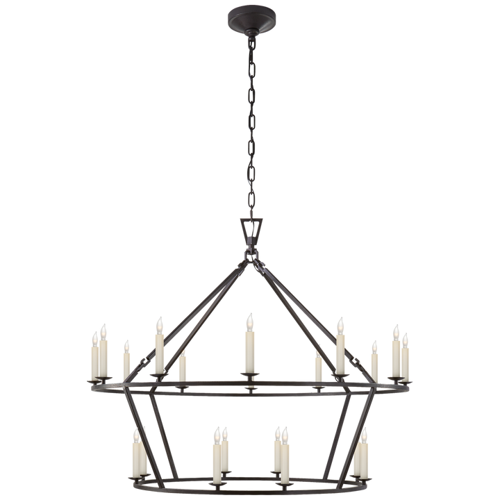 Daylin Ring Chandelier-Visual Comfort-VISUAL-CHC 5179AI-ChandeliersLarge-Two-Tier-Aged Iron-13-France and Son