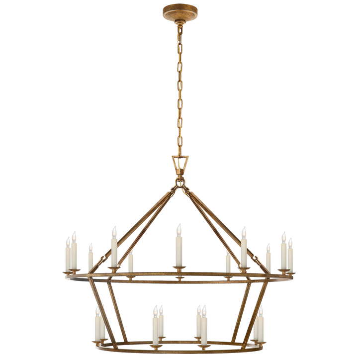 Daylin Ring Chandelier-Visual Comfort-VISUAL-CHC 5179GI-ChandeliersLarge-Two-Tier-Gilded Iron-14-France and Son