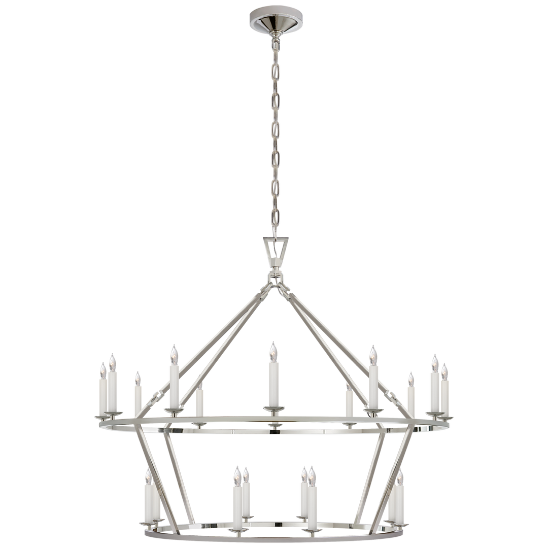 Daylin Ring Chandelier-Visual Comfort-VISUAL-CHC 5179PN-ChandeliersLarge-Two-Tier-Polished Nickel-15-France and Son