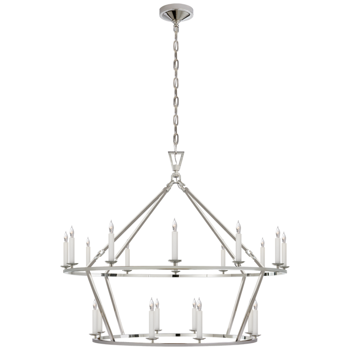 Daylin Ring Chandelier-Visual Comfort-VISUAL-CHC 5179PN-ChandeliersLarge-Two-Tier-Polished Nickel-15-France and Son