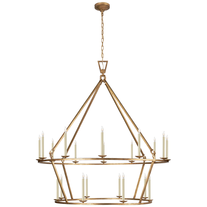 Daylin Ring Chandelier-Visual Comfort-VISUAL-CHC 5199GI-ChandeliersXL-Two-Tier-Gilded Iron-21-France and Son
