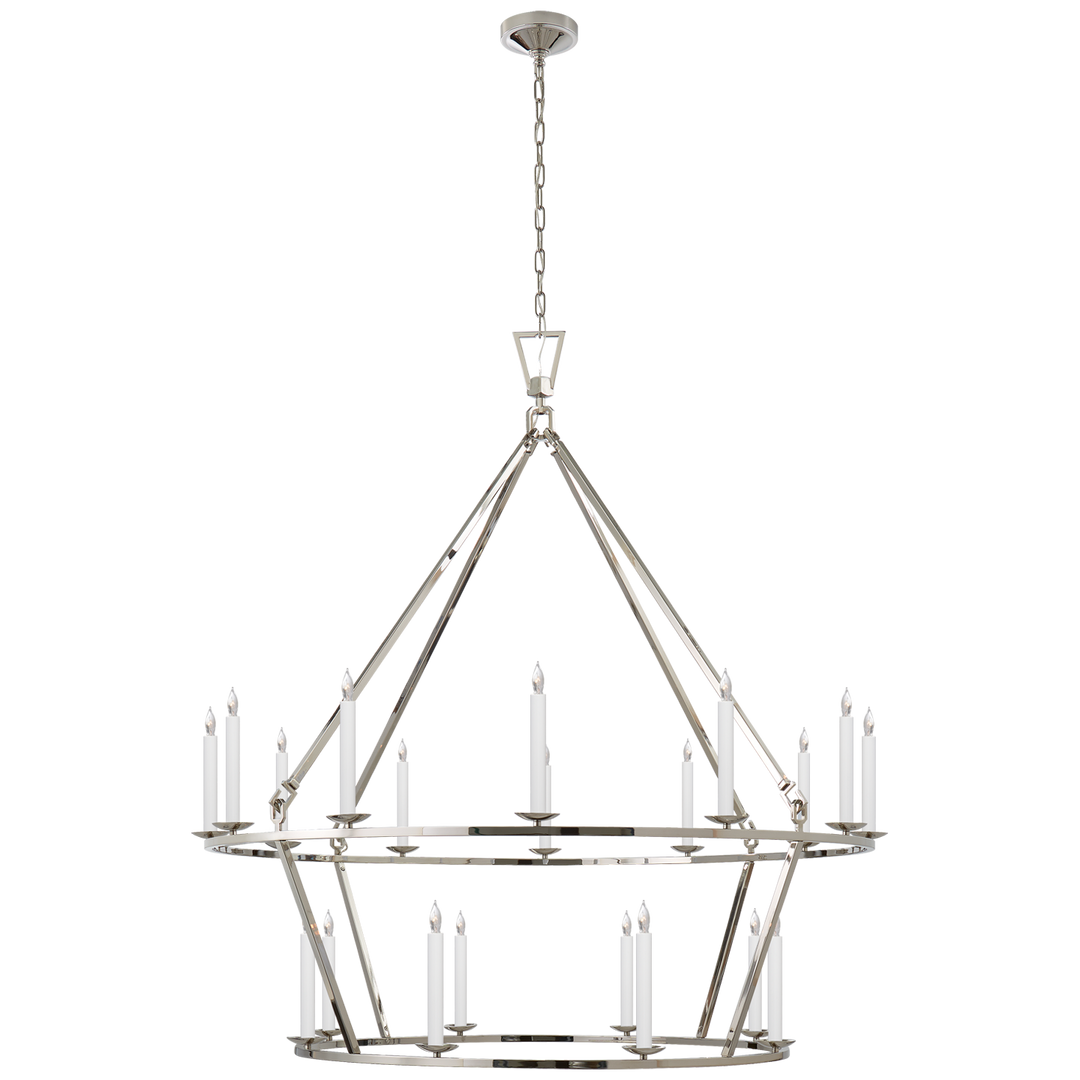 Daylin Ring Chandelier-Visual Comfort-VISUAL-CHC 5199PN-ChandeliersXL-Two-Tier-Polished Nickel-22-France and Son