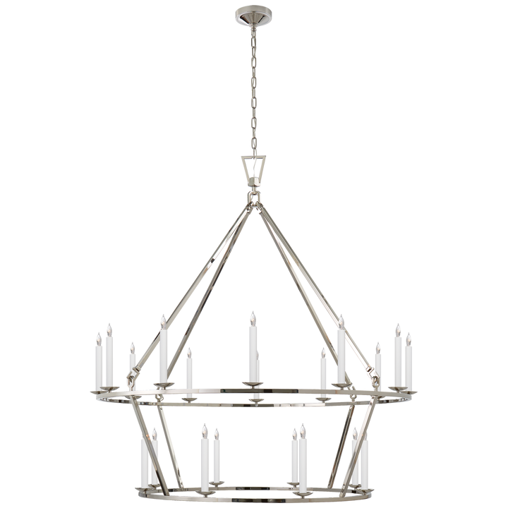 Daylin Ring Chandelier-Visual Comfort-VISUAL-CHC 5199PN-ChandeliersXL-Two-Tier-Polished Nickel-22-France and Son