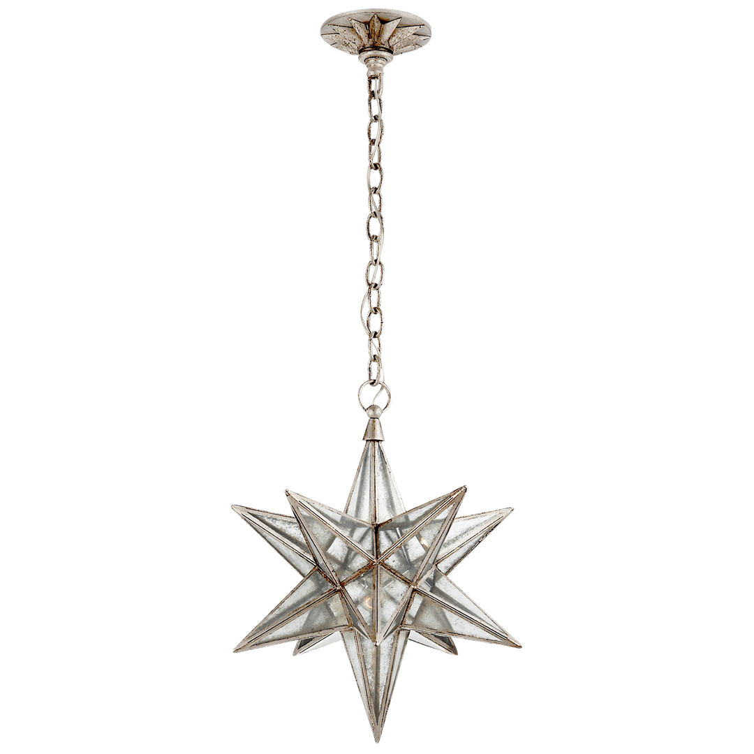 Morrel Star Lantern-Visual Comfort-VISUAL-CHC 5211BSL-AM-ChandeliersMedium-Burnished Silver Leaf-5-France and Son