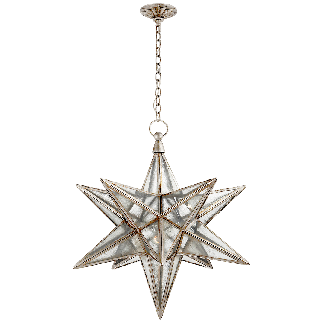 Morrel Star Lantern-Visual Comfort-VISUAL-CHC 5212BSL-AM-ChandeliersLarge-Burnished Silver Leaf-8-France and Son