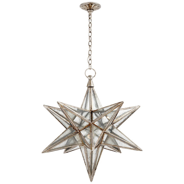 Morrel Star Lantern-Visual Comfort-VISUAL-CHC 5212BSL-AM-ChandeliersLarge-Burnished Silver Leaf-8-France and Son