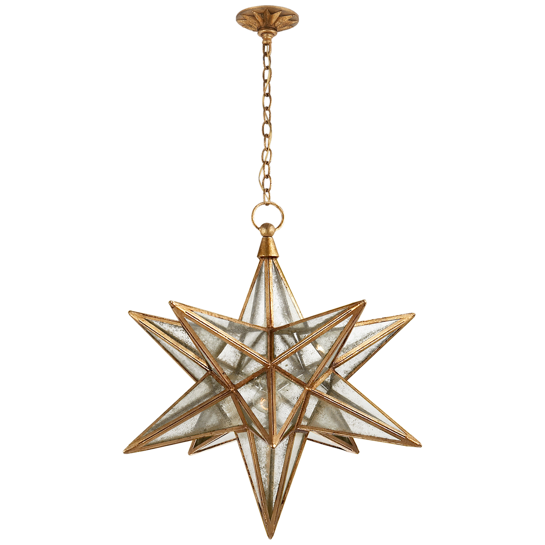 Morrel Star Lantern-Visual Comfort-VISUAL-CHC 5212GI-AM-ChandeliersLarge-Gilded Iron-9-France and Son