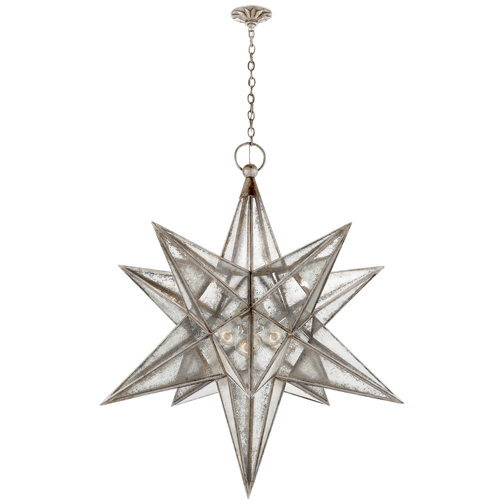 Morrel Star Lantern-Visual Comfort-VISUAL-CHC 5213BSL-AM-ChandeliersXL-Burnished Silver Leaf-11-France and Son