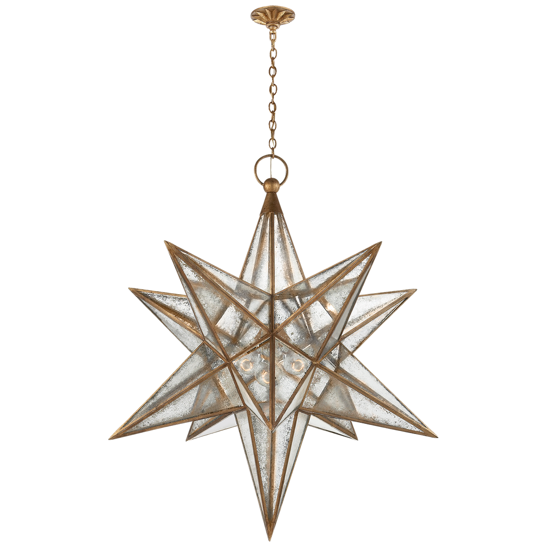 Morrel Star Lantern-Visual Comfort-VISUAL-CHC 5213GI-AM-ChandeliersXL-Gilded Iron-12-France and Son