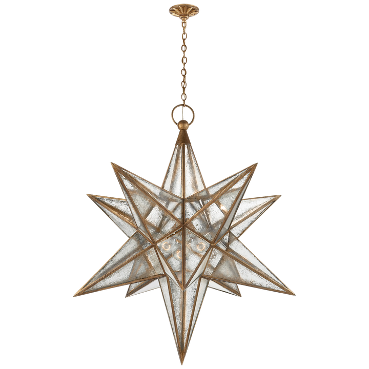 Morrel Star Lantern-Visual Comfort-VISUAL-CHC 5213GI-AM-ChandeliersXL-Gilded Iron-12-France and Son