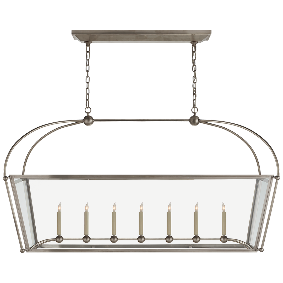 Plan Large Linear Pendant-Visual Comfort-VISUAL-CHC 5438AN-CG-PendantsAntique Nickel-2-France and Son