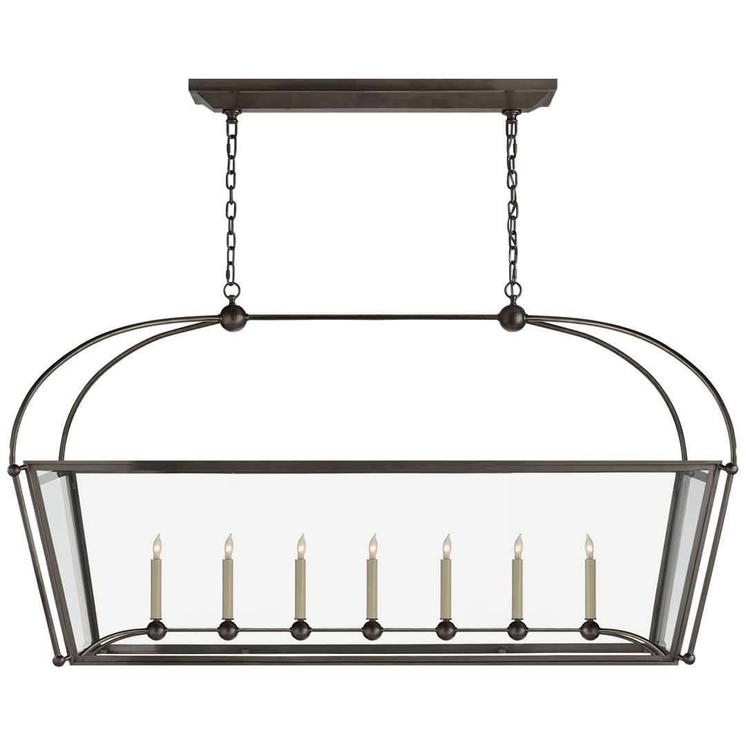 Plan Large Linear Pendant-Visual Comfort-VISUAL-CHC 5438BZ-CG-PendantsBronze-3-France and Son