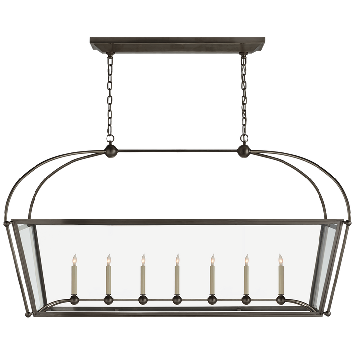 Plan Large Linear Pendant-Visual Comfort-VISUAL-CHC 5438BZ-CG-PendantsBronze-3-France and Son