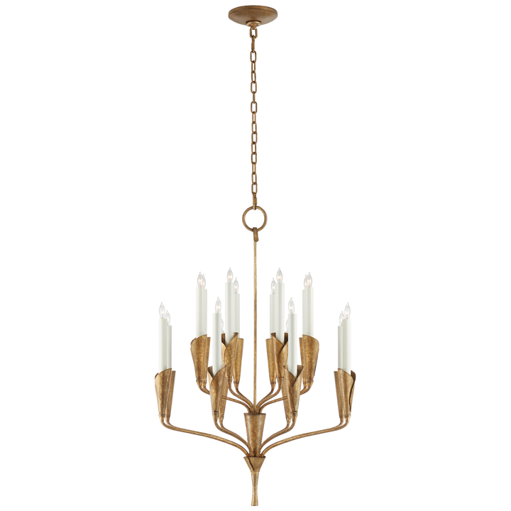 Anini Chandelier-Visual Comfort-VISUAL-CHC 5501GI-ChandeliersSmall-Gilded Iron-2-France and Son