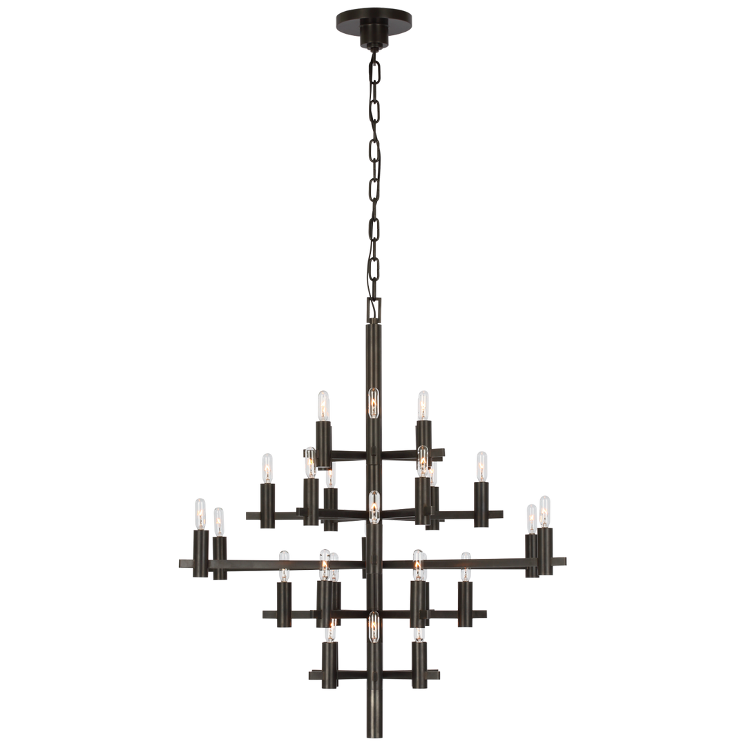 Shoshana Chandelier-Visual Comfort-VISUAL-CHC 5630BZ-ChandeliersMedium-Bronze-None-3-France and Son