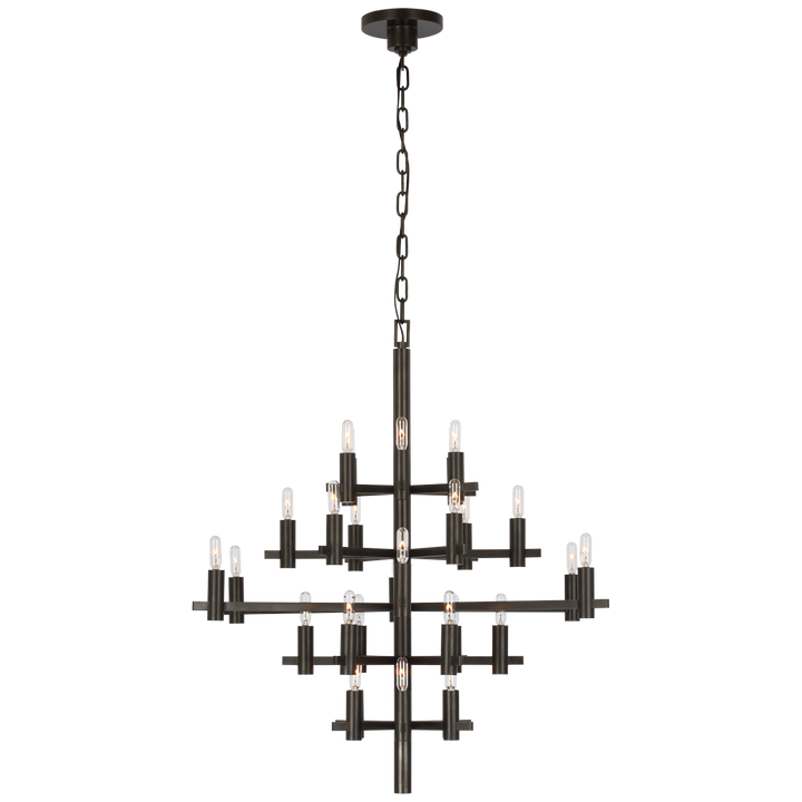 Shoshana Chandelier-Visual Comfort-VISUAL-CHC 5630BZ-ChandeliersMedium-Bronze-None-3-France and Son