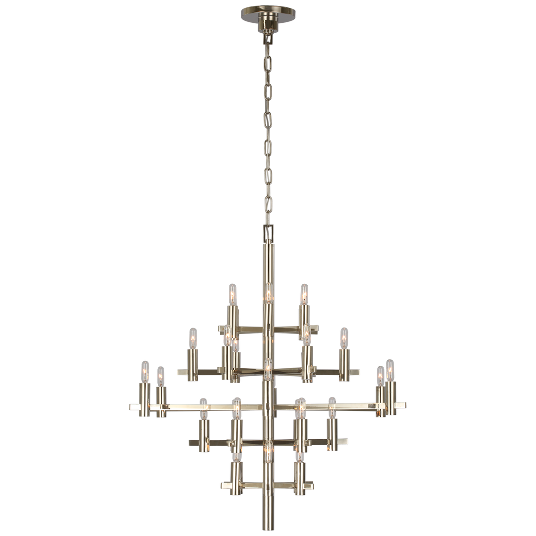 Shoshana Chandelier-Visual Comfort-VISUAL-CHC 5630PN-ChandeliersMedium-Polished Nickel-None-5-France and Son