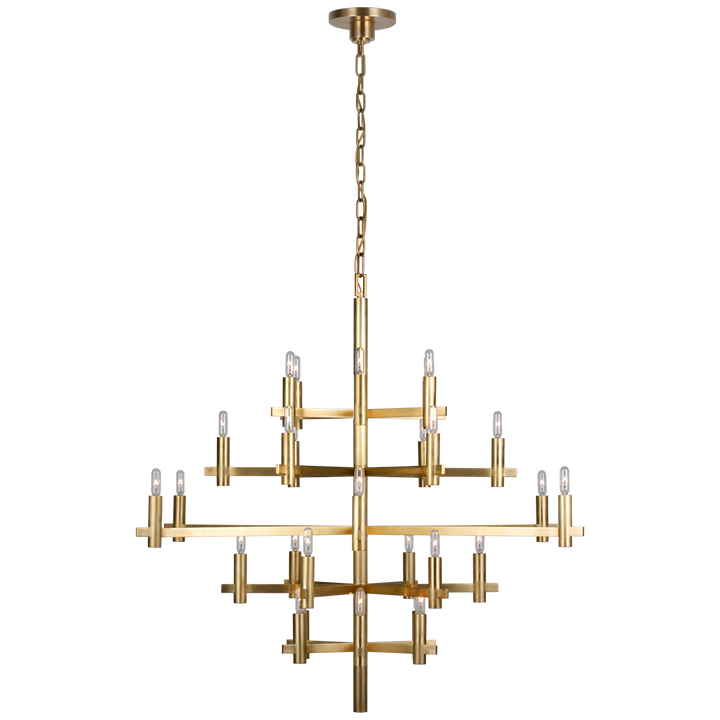 Shoshana Chandelier-Visual Comfort-VISUAL-CHC 5632AB-ChandeliersLarge-Antique-Burnished Brass-None-7-France and Son