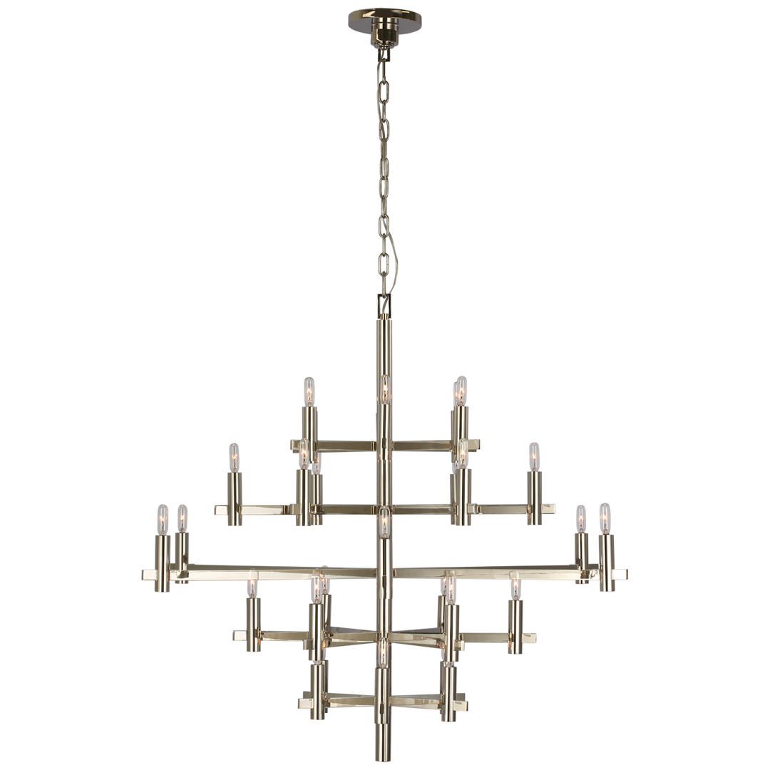 Shoshana Chandelier-Visual Comfort-VISUAL-CHC 5632PN-ChandeliersLarge-Polished Nickel-None-11-France and Son