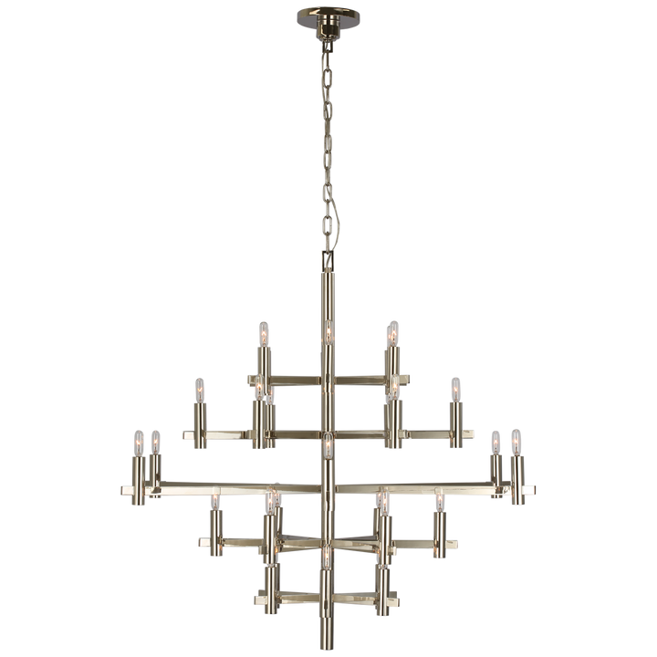 Shoshana Chandelier-Visual Comfort-VISUAL-CHC 5632PN-ChandeliersLarge-Polished Nickel-None-11-France and Son