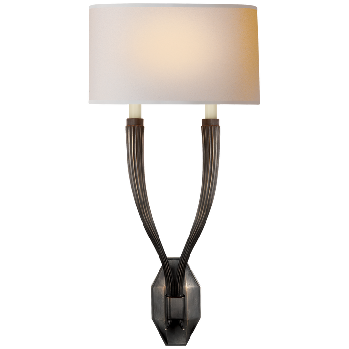 Rotem Sconce-Visual Comfort-VISUAL-CHD 2461BZ-NP-Wall LightingDouble-Bronze-10-France and Son