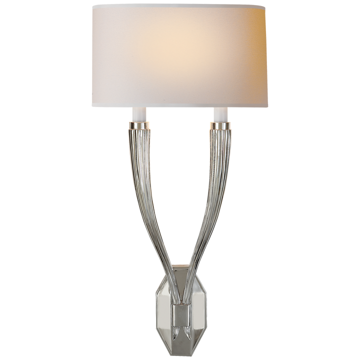 Rotem Sconce-Visual Comfort-VISUAL-CHD 2461PN-NP-Wall LightingDouble-Polished Nickel-11-France and Son