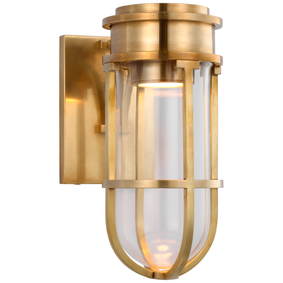 Greek Tall Bracketed Sconce-Visual Comfort-VISUAL-CHD 2485AB-CG-Wall LightingAntique-Burnished Brass-1-France and Son