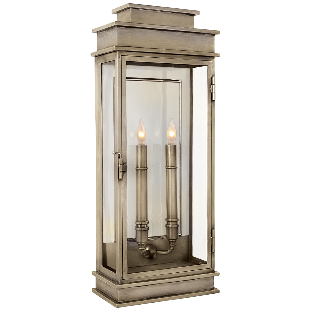 Linex Lantern Tall-Visual Comfort-VISUAL-CHD 2910AN-Wall LightingAntique Nickel-2-France and Son