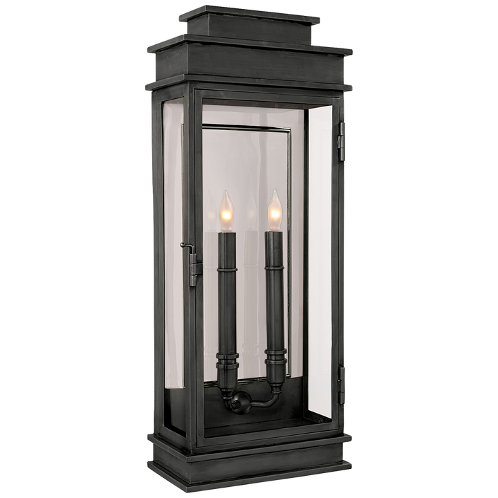 Linex Lantern Tall-Visual Comfort-VISUAL-CHD 2910BZ-Wall LightingBronze-5-France and Son