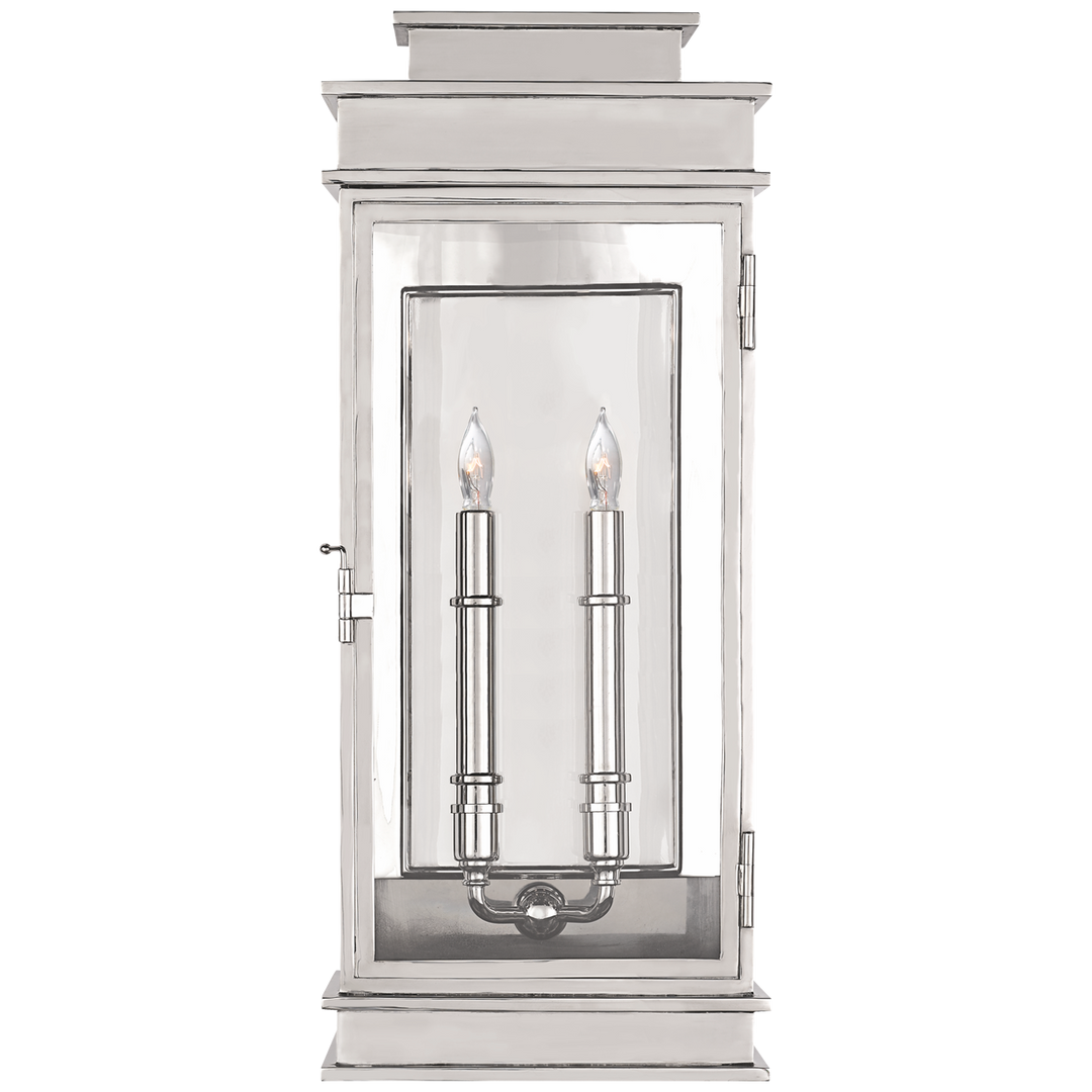 Linex Lantern Tall-Visual Comfort-VISUAL-CHD 2910PN-Wall LightingPolished Nickel-1-France and Son