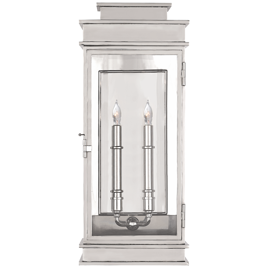 Linex Lantern Tall-Visual Comfort-VISUAL-CHD 2910PN-Wall LightingPolished Nickel-1-France and Son