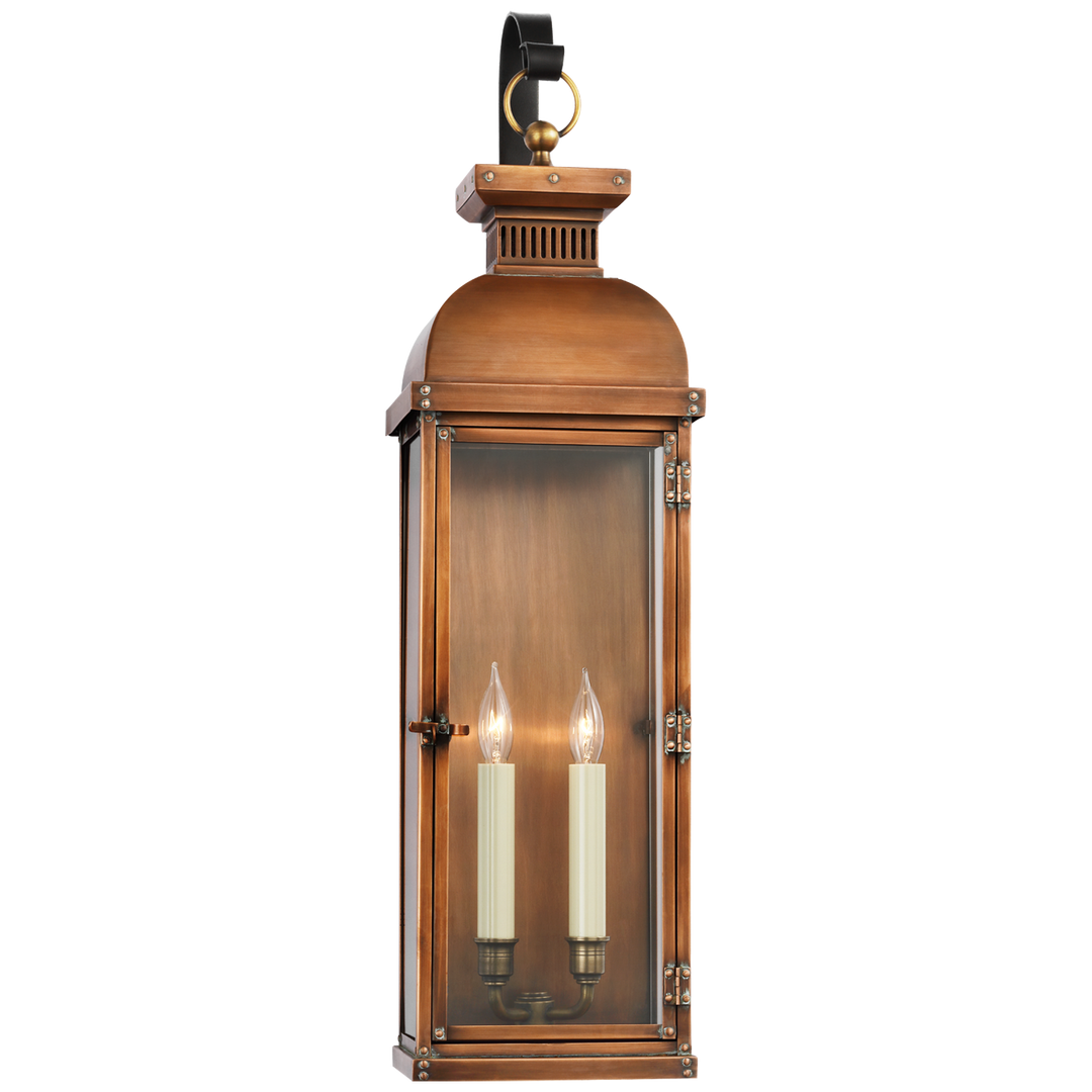 Surf Tall Scroll Arm Lantern in Natural Copper-Visual Comfort-VISUAL-CHO 2067NC-Wall Lighting-1-France and Son