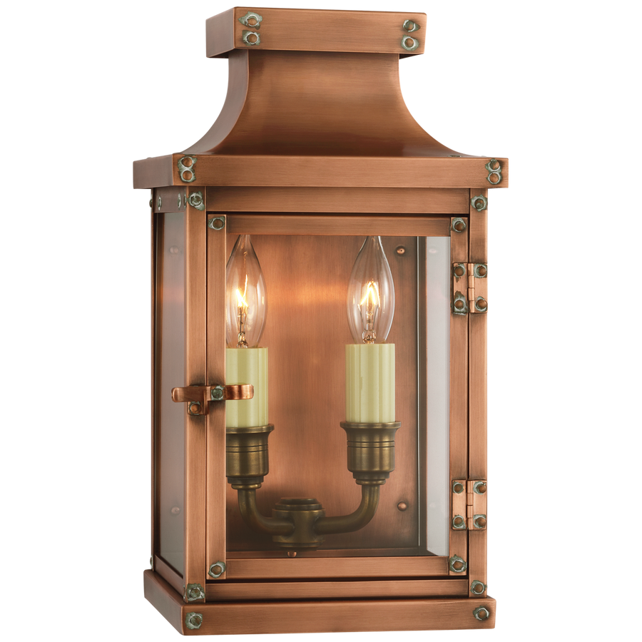 Betty Small 3/4 Lantern in Natural Copper-Visual Comfort-VISUAL-CHO 2150NC-Wall Lighting-1-France and Son
