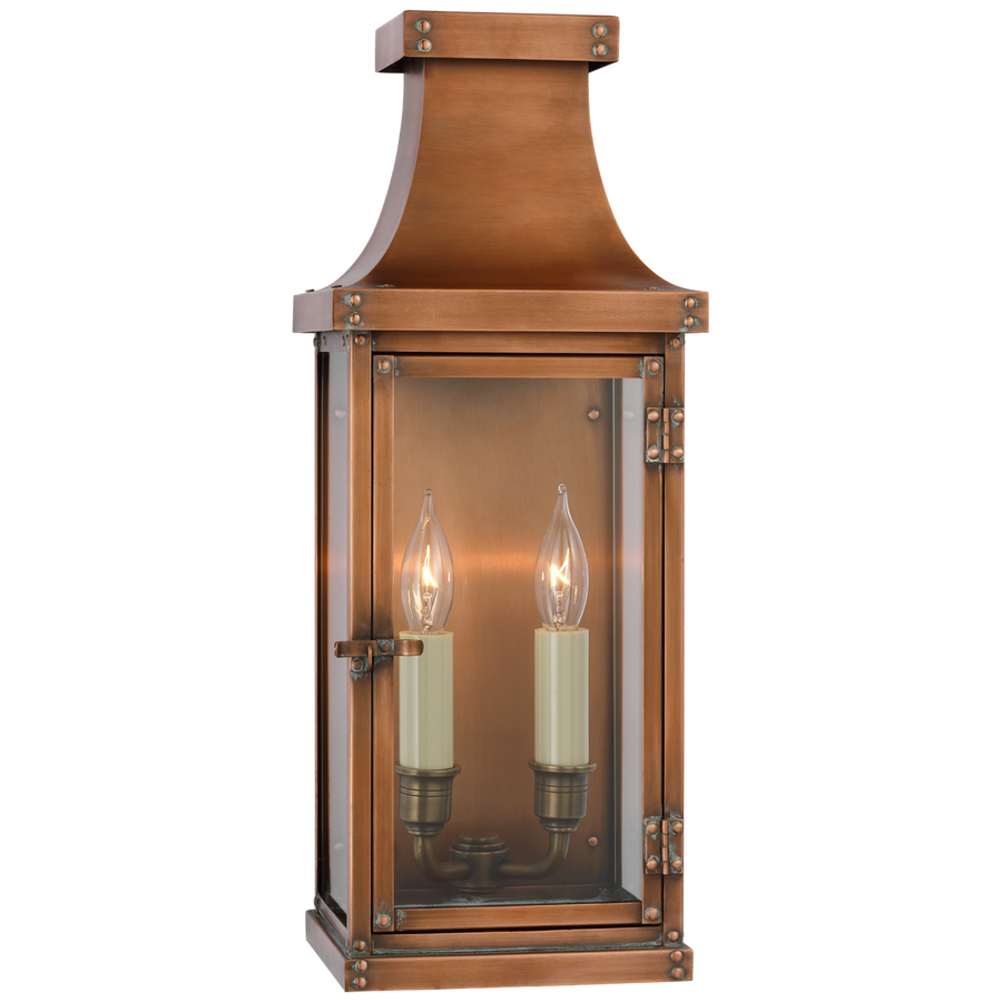 Betty Medium 3/4 Lantern in Natural Copper-Visual Comfort-VISUAL-CHO 2152NC-Wall Lighting-1-France and Son