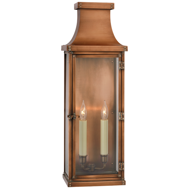 Betty Large 3/4 Lantern in Natural Copper-Visual Comfort-VISUAL-CHO 2154NC-Wall Lighting-1-France and Son