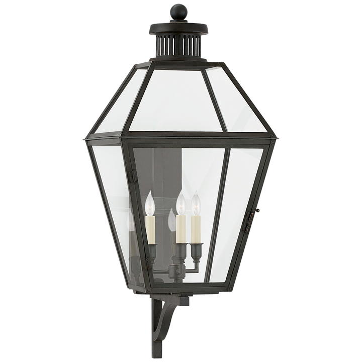 Servin Bracketed Wall Lantern - Diamond-Visual Comfort-VISUAL-CHO 2371BC-CG-Wall LightingMedium-2-France and Son