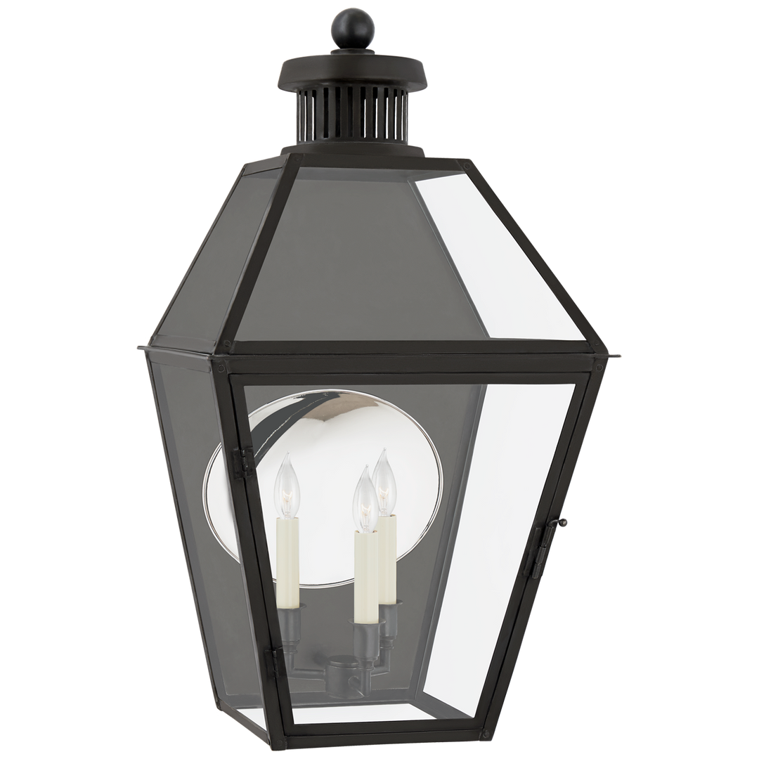 Servin 3/4 Wall Lantern - Trapeze-Visual Comfort-VISUAL-CHO 2374BC-CG-Wall LightingMedium-2-France and Son